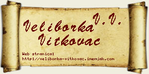 Veliborka Vitkovac vizit kartica